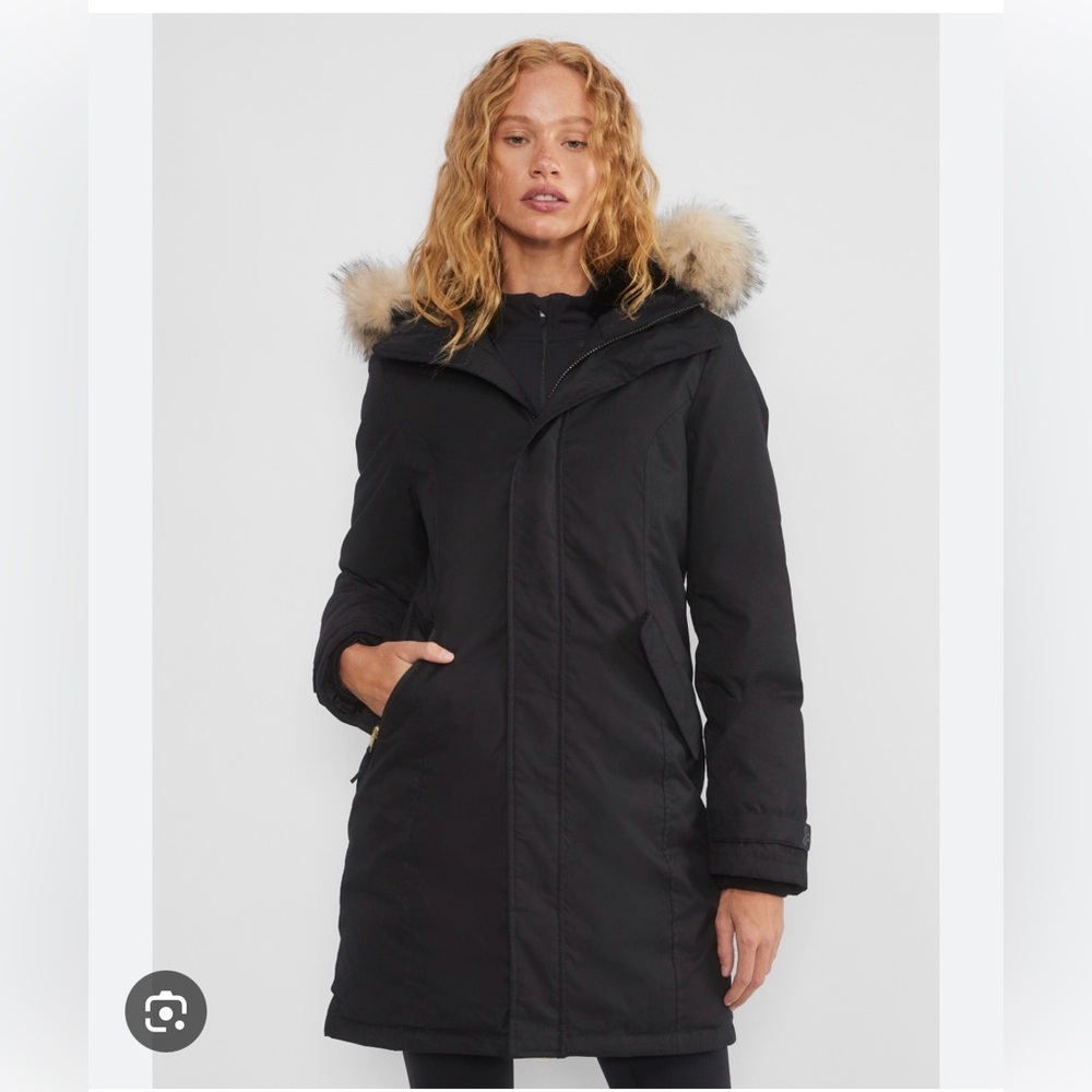 Aritzia charcoal summit parka